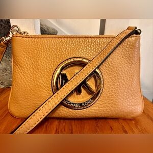 FREE Michael Kors with a $500 purchase. Crossbody Bag heavy pebbled leather